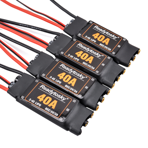 NEW 40A ESC 2-4S 5V/3A Brushless ESC Electronic Speed Controller For F450 S500 ZD550 RC Helicopter Quadcopter ► Photo 1/6