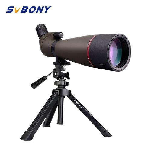 Svbony Spotting Scope 20-60X80 Zoom Refractor Telescope Multi-Coated Silver Prism Waterproof Outdoor Optics with Tripod SV13 ► Photo 1/6