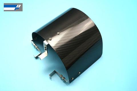 steel material with Carbon fiber Coating Air Filter Heat Shield For 2.25