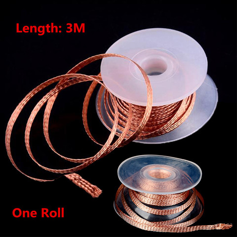 2mm 2/.25M Length Desoldering Braid Welding Solder Remover Wick Wire Lead Cord Flux  Repair Tool ► Photo 1/6