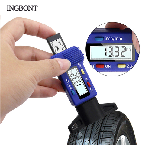 INGBONT Tyre Tire Tread Gauge Precise Car Tire Depth Thickness Meter Detection Bike Motor Truck Check Tester Measuring Tool ► Photo 1/1