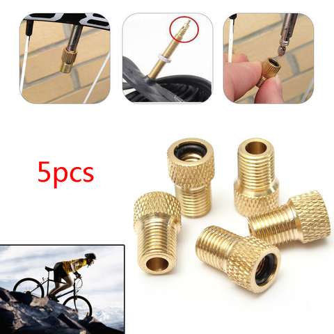 5Pcs Wheel Tire Transfer Valve Adapter Presta To Schrader Cinverter Road Bike Cycle Bicycle Punp Tube ► Photo 1/6