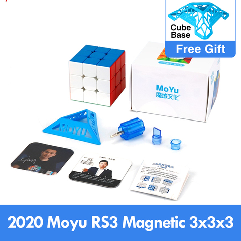 Newest 2022 Moyu Rs3 m Magnetic 3x3x3 Magic Cube MF3RS3 M 3x3 Magico Cubo RS3M Magnetic Cube 3*3 Speed Puzzle Toys for Children ► Photo 1/6