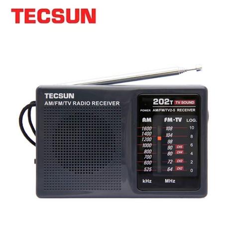 TECSUN R-202T AM/FM/TV Pocket Radio Receiver Built-In Speaker Internet Portable Radio FM/FM/TV Pocket Retro Radio ► Photo 1/1