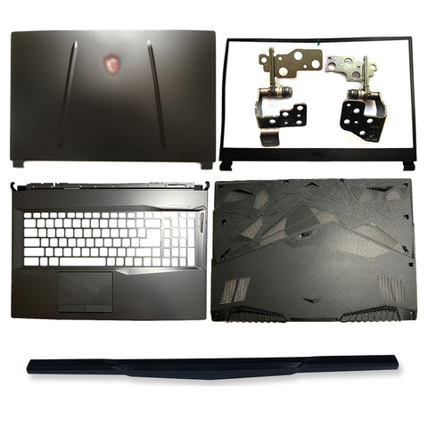 17.3 Inch Metal NEW Laptop LCD Back Cover/Front Bezel/Hinges/Palmrest/Bottom Case For MSI GP75 MS-17E2 Series Top Cover Black ► Photo 1/6