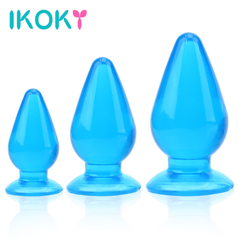 IKOKY Big Anal Beads Prostate Massager Anal Plug Huge Size Erotic Sex Toys For Man Woman Anus Stimulator Butt Plugs ► Photo 1/6