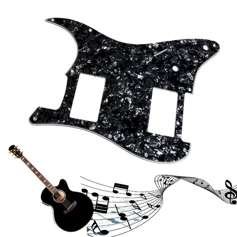 3Ply Black Pearl Guitar Pickguard For Stratocaster Fender Strat 2 HH Humbucker ► Photo 1/5