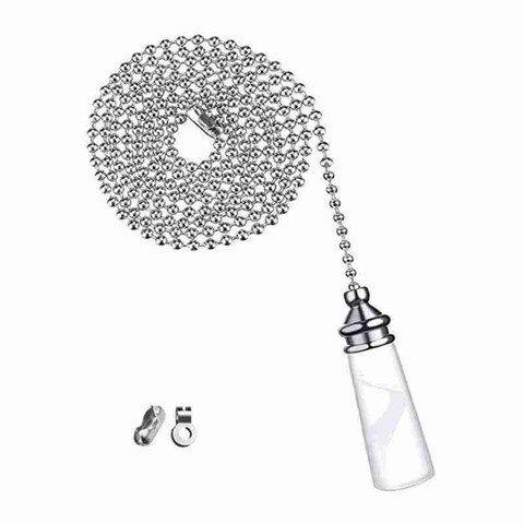 Bathroom Ceiling Light Switch Pull Cord String Crystal Handle Decor With Connector 1pc Metal Light Chain Baseball Shape ► Photo 1/6