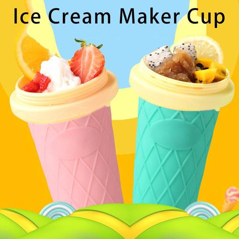 Homemade Ice Cream Cup Smoothie Cup Silicone Squeeze Ice Cream