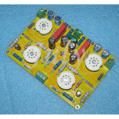 Loud 6F2 tube push 6P14 EL84 power tube 3W + 3W output circuit board, exquisite FR4 double-sided glass fiber board ► Photo 1/5