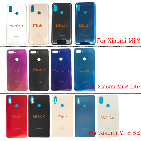 Replacement Glass Battery Back Cover Case with Glue For Xiaomi Mi8 Mi 8 Lite / Mi 8 Se 8se ► Photo 1/2