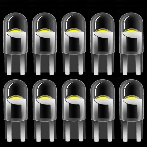 10PCS 2022 New T10 W5W WY5W 168 501 2825 COB LED Car Wedge Parking Light Side Door Bulb Instrument Lamp Auto License Plate Light ► Photo 1/6