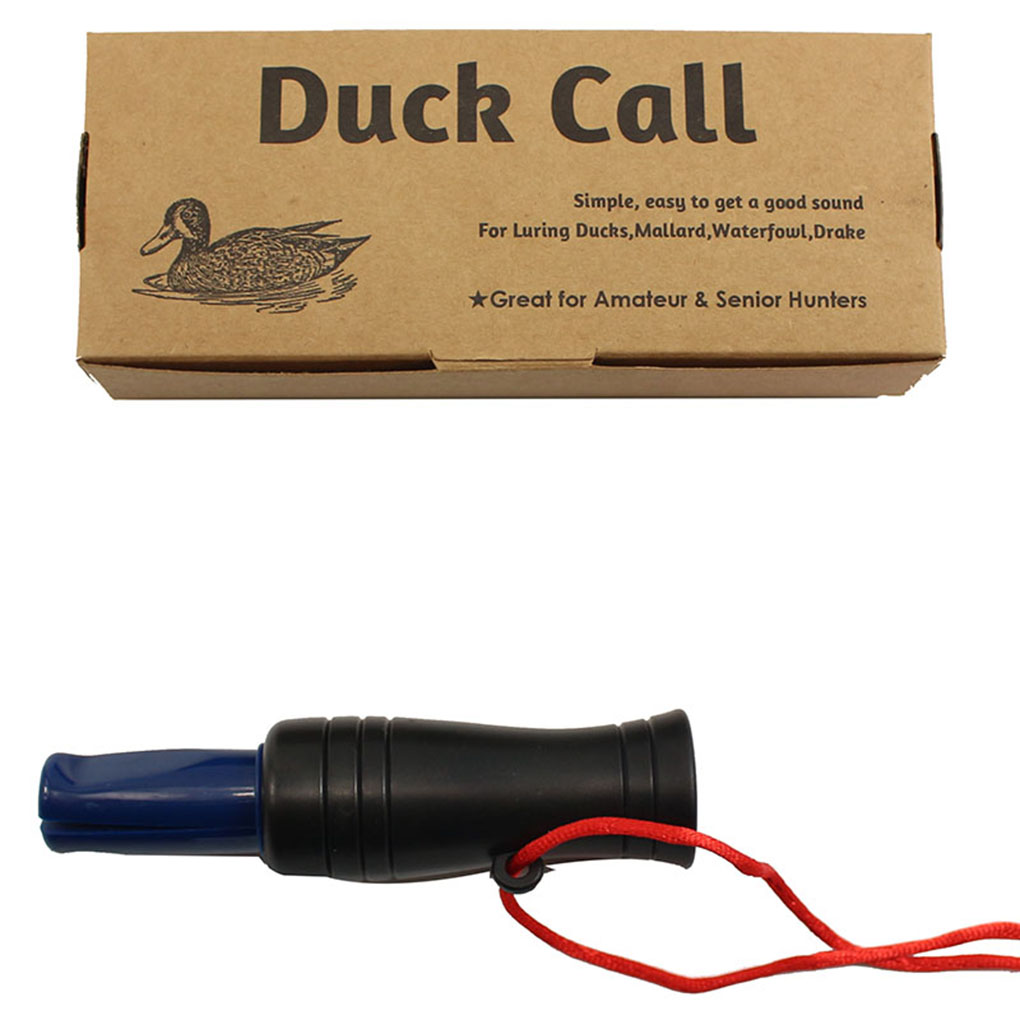 Wooden Duck Call Whistle Mallard Decoy Caller Hunting Decoys Accessories 