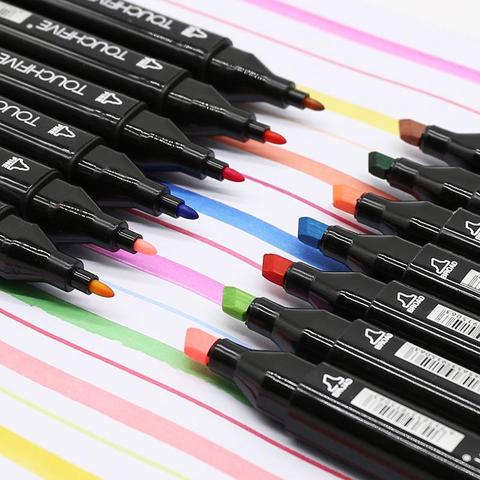 TOUCHFIVE 168 Colors Single Art Markers Brush Pen Sketch Alcohol Based Markers Dual Head Manga Drawing Pens Art Supplies ► Photo 1/4