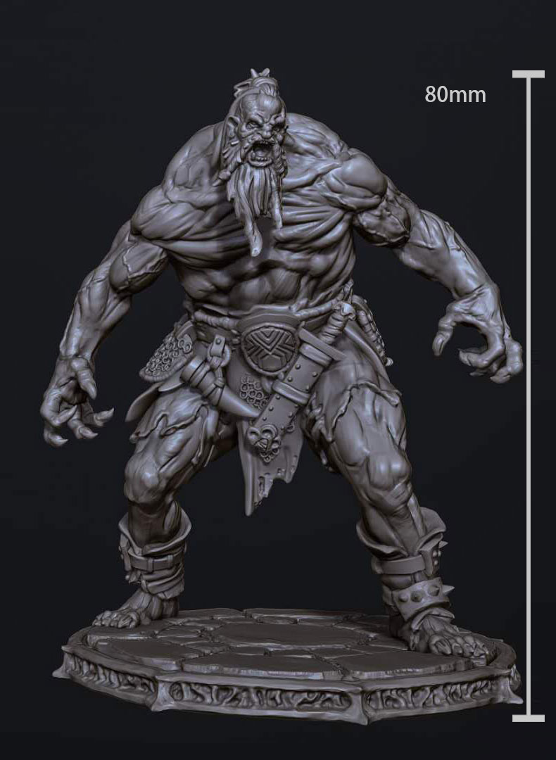 Conan Barbarian Unpainted 1/24 Resin Figure Model Kit Unassembled GK 75MM 