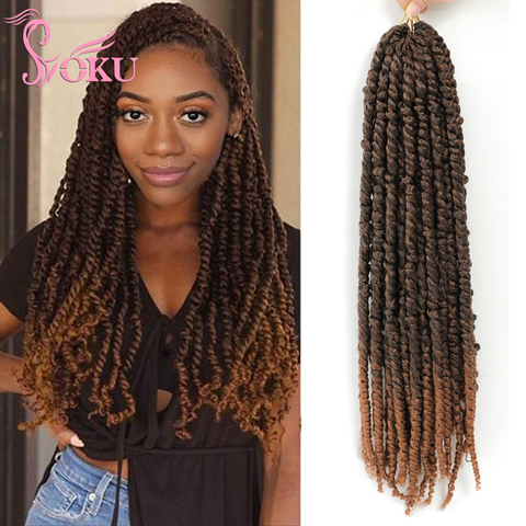 SOKU Synthetic Hair Extensions Jumbo Braids 24inch Long Locks Braiding  Black Hair Crochet Boxed Braid For