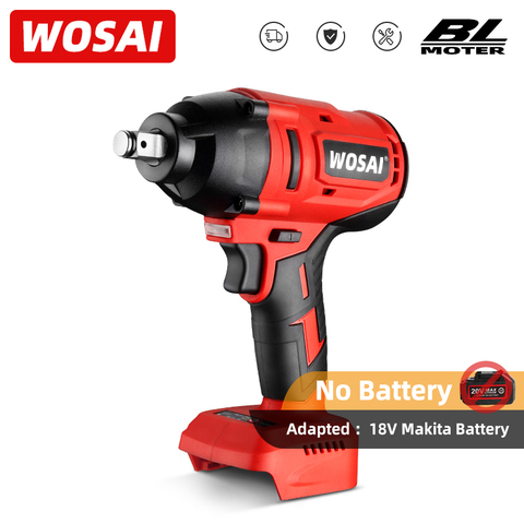 WOSAI 600N.m Brushless Impact Wrench 20V Electric Wrench Rechargeable 1/2 inch Li-ion Battery For Car Tires Cordless Power Tools ► Photo 1/6