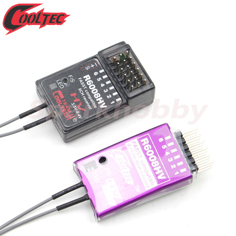 Cooltechnology R6008HV 6ch FASST compatible Receiver for Futaba 14SG 16SG 16SZ 18SZ 18MZ WC Air Systems Multi Mode corona R8fa ► Photo 1/6