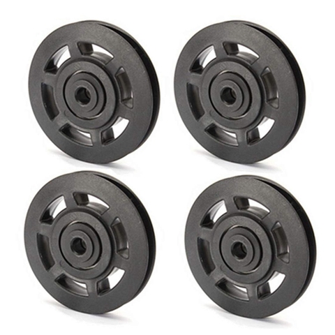 4Pcs 95mm Universal Bearing Pulley Wheel Cable Fitness Equipments Accessories Gym Equipment Part Wearproof Tool with Long ► Photo 1/6