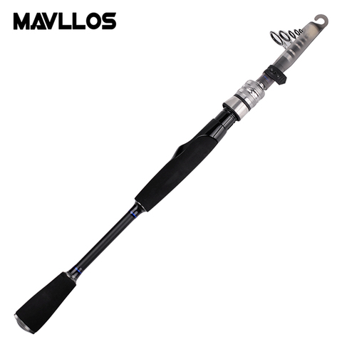 Mavllos Ultra-short Portable Spinning Telescopic Fishing Rod 1.98m 2.28m 2.58m Fast Action Ultra Light Spinning Rod Pole ► Photo 1/6