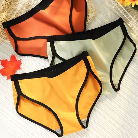 M-XL Women's Cotton Panties Sexy Lingerie Underwear Female Casual Solid Girls Briefs Ladies Intimate Underpants Panty For Women ► Photo 1/6