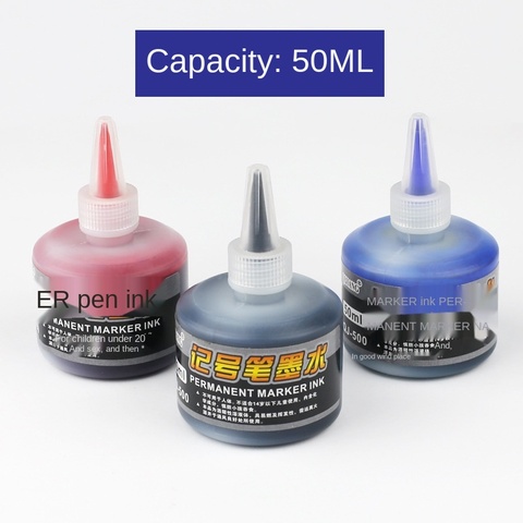 New Arrival 50ml Permanent Instantly Dry Graffiti Black Blue Red Oil Marker Pen Refill Ink for Marker Pens ► Photo 1/5