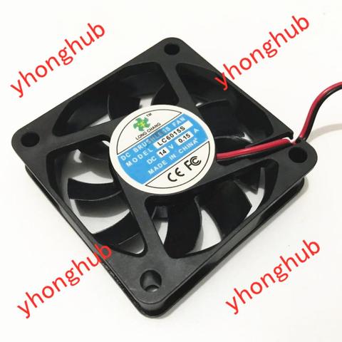 LONG CHANG LC6015S DC 14V 0.15A 60x60x15mm 2-wire Server Cooling Fan ► Photo 1/4