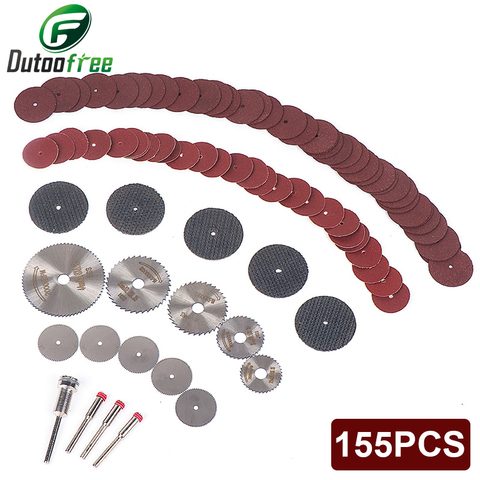 155pcs Rotary Power Tool Fits For HSS Cutting Disc dremel Cut Off Wheel Mini Drill Rotary Tool Accessories ► Photo 1/6