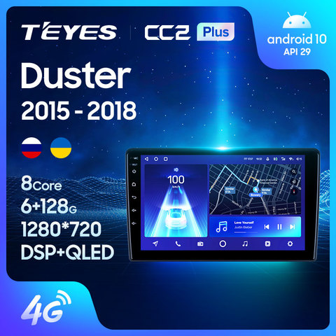 TEYES CC2 For Renault Duster 2015 - 2022 Car Radio Multimedia Video Player Navigation GPS Android 8.1 No 2din 2 din dvd ► Photo 1/6