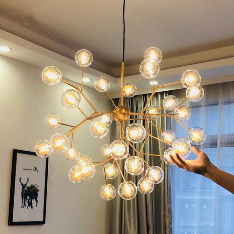 Nordic Postmodern Glass Ball Bubble Chandelier Heracleum Firefly Tree Branches Black Gold G4 Sputnik Ceiling Lamp History Review Aliexpress Er Meedodo Alitools Io - Ball Ceiling Light Black