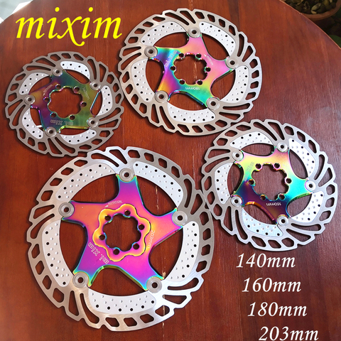 2022 NEW 140mm/160mm/180mm/203mm MTB Mountain Bike Cooling Brake Rotors  Road  Floating Bicycle Brake Six Nail Disc ► Photo 1/6