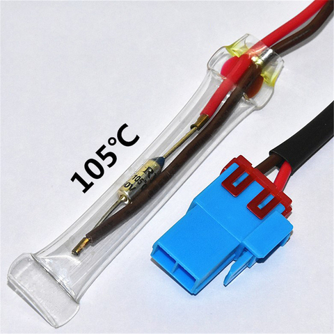 Thermal Fuse Defrost Sensor for Samsung Fridge Freezers Replacement Defrosting Temperature Fuse Refrigerator Accessories (Blue) ► Photo 1/3