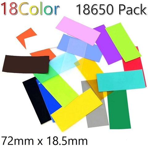 20/50/100/250/500pcs PVC Heat Shrink Tubing Sleeve Precut 18.5mm x 72mm Battery Film Cover Tape Sheath For 18650 Battery Wrap ► Photo 1/5