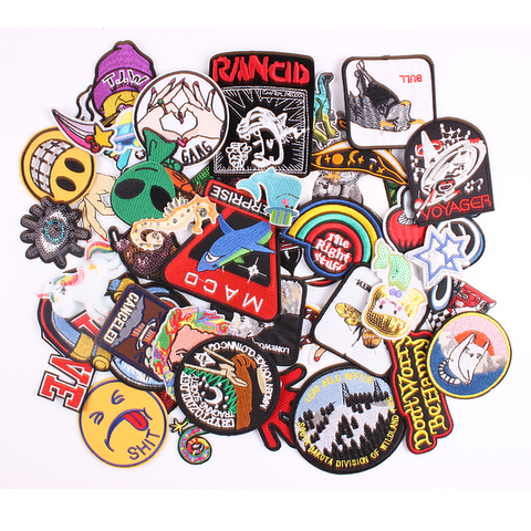 Iron on Pathes 30pcs/lot Random Fashion Patches for Women Lovely Kids Iron on Patch for Clothing Applique Sticker DIY Accessory ► Photo 1/6