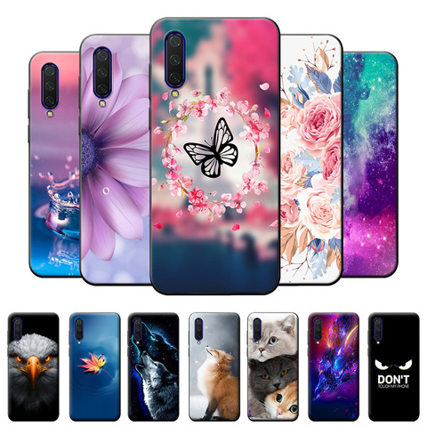 For Xiaomi Mi A3 Case Phone Cover For Xiaomi Mi A3 TPU Shockproof Case Xiaomi Mi A3 Flowers Silicone Soft Case Xiaomi Mi A3 ► Photo 1/6