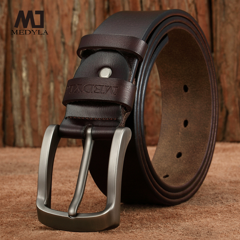 Mans Fashion Leather Alloy Buckle Belt