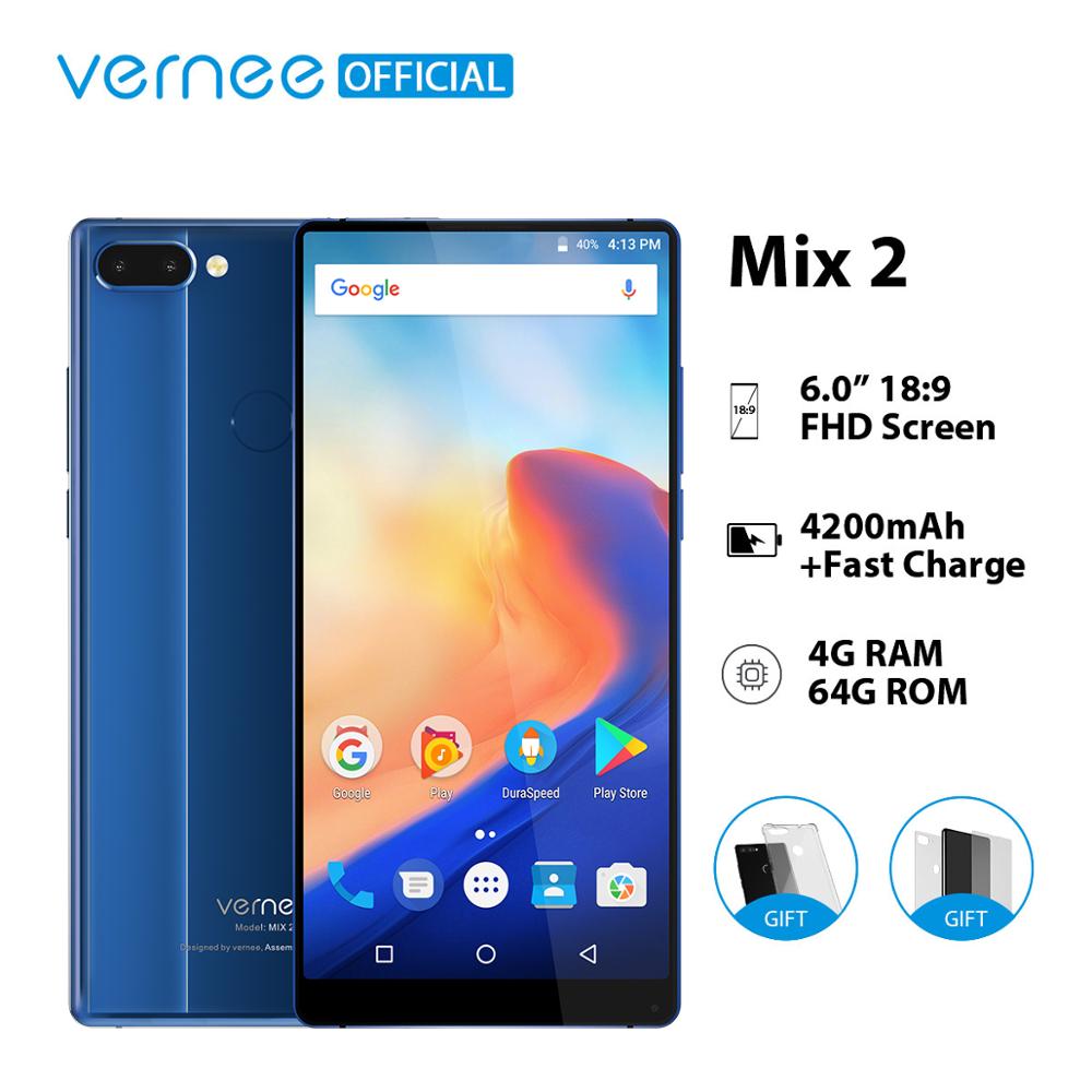Vernee Mix 2 Mobile Phone 4G RAM 64G ROM MTK6757 Octa core 6.0 Inch 18:9 Display 13.0MP Android 7.0 Smartphone Dual Back Camera - Price history & Review | AliExpress Seller - Shop2311010 Store Alitools.io