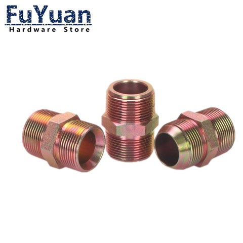 1PCS High pressure Tube fittings Hydraulic Transition Straight Through 1/8