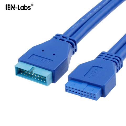 USB 3.0 Motherboard 20 Pin Header Extension Adapter Cable, USB Double Connector Female to Female Extender,20pin USB3 Cable 50CM ► Photo 1/4