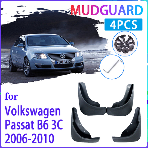 4 PCS Car Mud Flaps For VW Volkswagen Passat B6 3C 2006 2007 2008 2010  Mudguard Splash Guards Fender Mudflaps Auto Accessories ► Photo 1/6