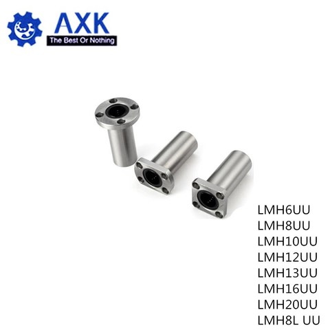 Hot 1pc LMH8UU LMH6UU LMH10UU LMH12UU LMH13UU LMH16UU LMH20UU LMH8LUU 8mm flange linear bearing for CNC 3D printer linear Rod ► Photo 1/4