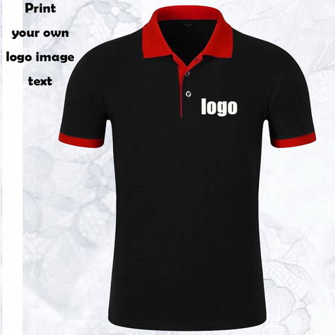 Custom logo Polo shirt summer new Polo short-sleeved high-quality contrast Polo casual fashion men and women tops ► Photo 1/6