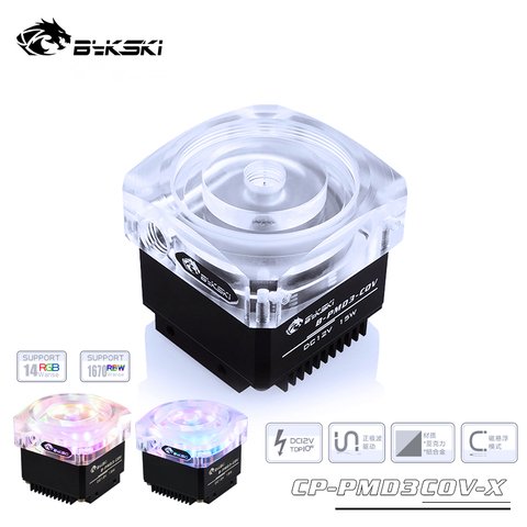 Bykski DDC Pump DC12V 15W  high-Lift 6 Meters 600L/H Maxmum Speed Max 5000rpm Support Combo 60mm diameter Reservoir RGB/A-RGB ► Photo 1/6