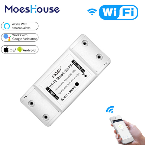 DIY WiFi Smart Light Switch Universal Breaker Timer Smart Life APP Wireless Remote Control Works with Alexa Google Home ► Photo 1/6