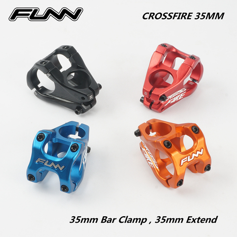 FUNN CROSSFIRE 35MM STEM MTB Mountain Bike Alloy 3D Forged CNC Bar Clamp 35mm Extend 0 Degree ENDURO AM DIRT JUMP Bicycle Stem ► Photo 1/6