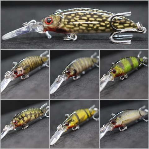 2022 New wLure 6g Lifelike Colors Crankbait Casting Lure with Quality Hooks Deep Diving Sinking Jerkbait Custom Painting HM823 ► Photo 1/6