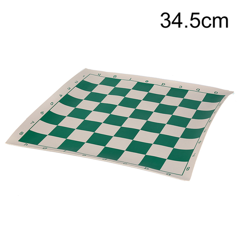 1Pc Vinyl Tournament Chess Board for Children's Educational Games  green & white Magnetic Board for Chess P15 34.5cm ► Photo 1/6