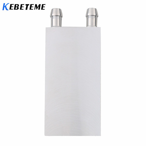 KEBETEME Primary Aluminum Water Cooling Block 40*80mm for Liquid Water Cooler Heat Sink System Silver For PC Laptop CPU ► Photo 1/6