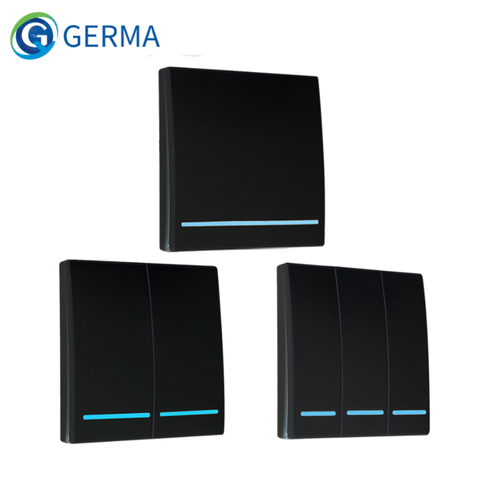 GERMA Wireless Remote Control  AC 220V Receiver 86 Wall Panel Remote Transmitter Hall Bedroom Ceiling Lights Wall Lamps TX ► Photo 1/6