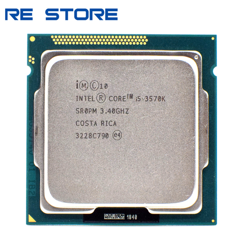 used Intel Core i5 3570K 3.4GHz 6MB 5.0GT/s SR0PM LGA1155 CPU Processor ► Photo 1/2